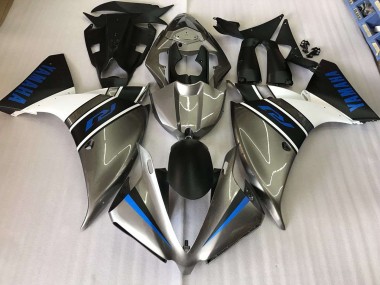 Discount 2012-2014 Silver Blue Yamaha YZF R1 Motorbike Fairing Kits UK
