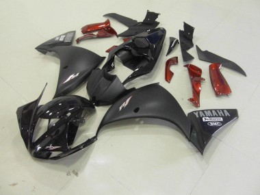 Discount 2012-2014 Matte Black Yamaha YZF R1 Motorcylce Fairings UK