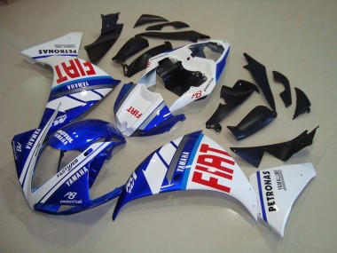 Discount 2012-2014 Blue White Fiat Yamaha YZF R1 Bike Fairings UK