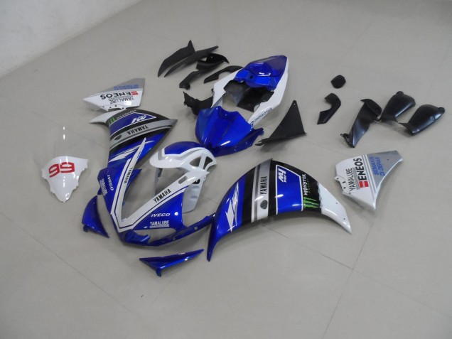 Discount 2012-2014 Blue White Yamaha YZF R1 Bike Fairing UK