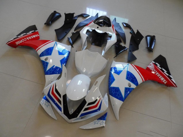 Discount 2012-2014 White Black Ducati Star Yamaha YZF R1 Motorcyle Fairings UK Discount 2012-2014 White Black Ducati Star Yamaha YZF R1 Motorcyle Fairings UK