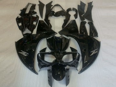 Discount 2012-2014 Glossy Black Yamaha YZF R1 Motorbike Fairings UK