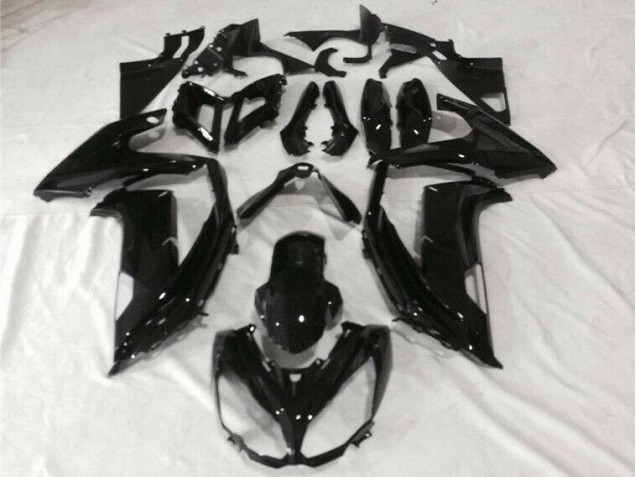 Discount 2012-2016 Glossy Black Kawasaki EX650 Motor Bike Fairings UK