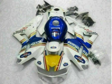 Discount 2013-2021 White Blue Honda CBR600RR Motorbike Fairings UK