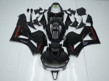 Discount 2013-2021 Glossy Black with Red Sticker Honda CBR600RR Motorcycle Fairings Kit UK