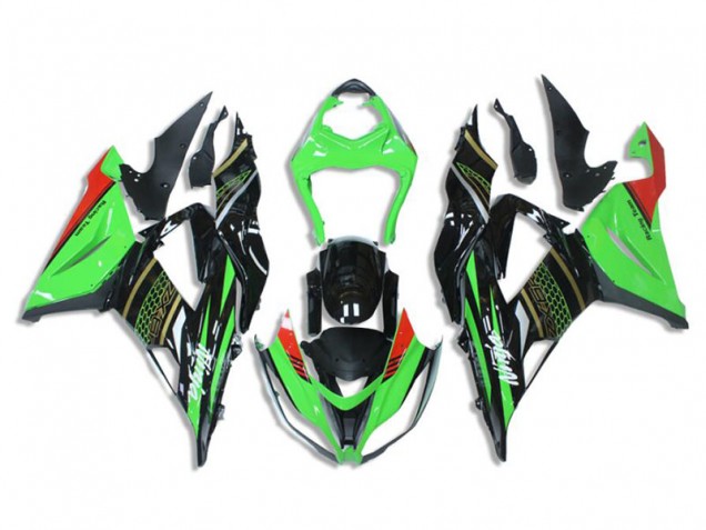 Discount 2013-2018 Green Black Kawasaki ZX6R Bike Fairing Kit UK Discount 2013-2018 Green Black Kawasaki ZX6R Bike Fairing Kit UK