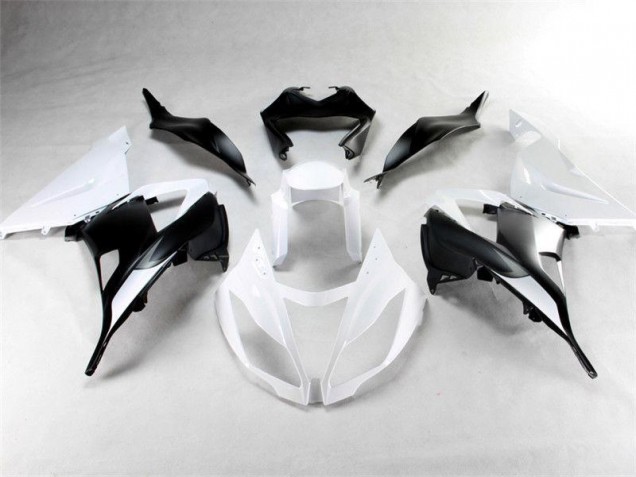 Discount 2013-2018 White Black Kawasaki ZX6R Motorbike Fairings UK Discount 2013-2018 White Black Kawasaki ZX6R Motorbike Fairings UK