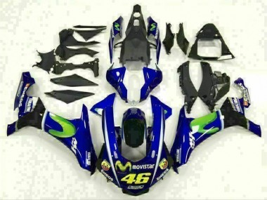 Discount 2015-2019 Blue Yamaha YZF R1 Motorcycle Fairing Kit UK