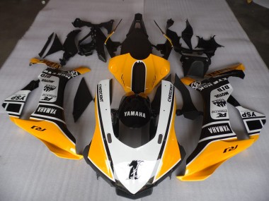 Discount 2015-2019 Yellow White Black Yamaha YZF R1 Motorbike Fairing Kits UK