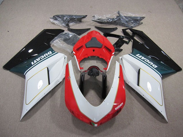 Discount 2007-2014 White Red Ducati 1098 848 Motorcylce Fairings UK Discount 2007-2014 White Red Ducati 1098 848 Motorcylce Fairings UK