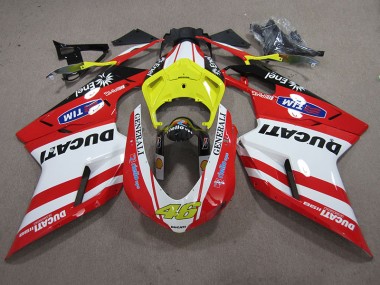 Discount 2007-2014 Red White Generali 46 Ducati 1098 848 Motorcycle Fairings UK