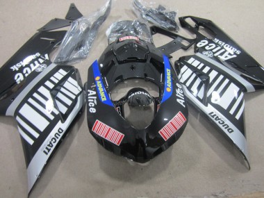 Discount 2007-2014 Black White Advance Alice Ducati 1098 Replacement Fairings UK