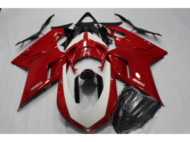Discount 2007-2014 Red Ducati 1198 Motorcycle Fairing Kit UK