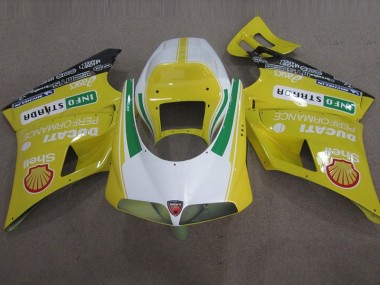 Discount 1993-2005 Yellow Shell Info Strrda Ducati 748 Motorbike Fairing UK