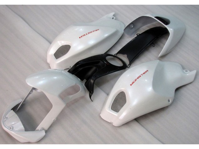Discount 2008-2012 White Red Monster Ducati Monster 696 Motorbike Fairings UK