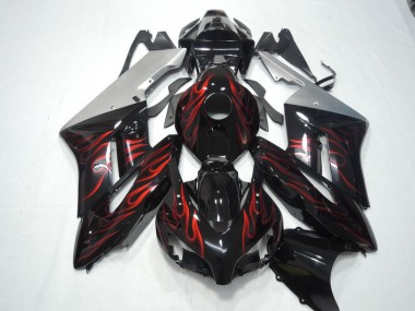 Discount 2004-2005 Black Red Flame Honda CBR1000RR Motorbike Fairing UK