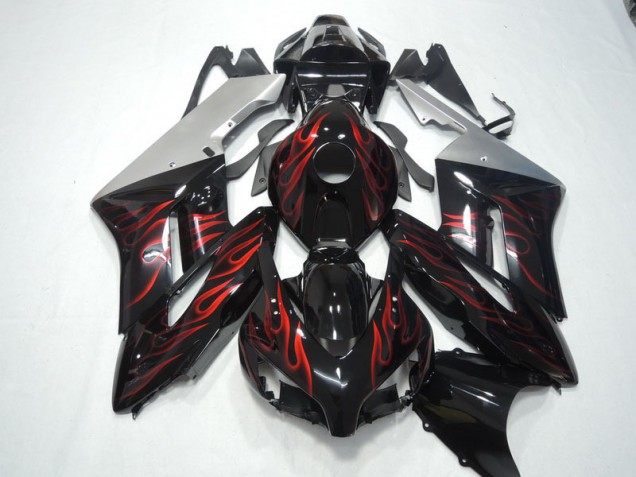 Discount 2004-2005 Black Red Flame Honda CBR1000RR Motorbike Fairing UK Discount 2004-2005 Black Red Flame Honda CBR1000RR Motorbike Fairing UK