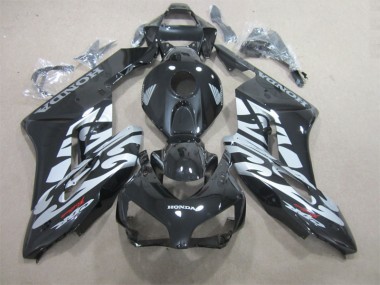 Discount 2004-2005 Black Silver Honda CBR1000RR Motorcycle Fairings Kits UK