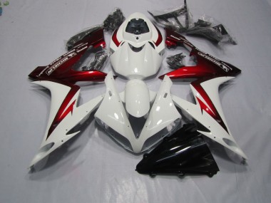 Discount 2004-2005 White Red Honda CBR1000RR Motorcycle Fairing Kits UK