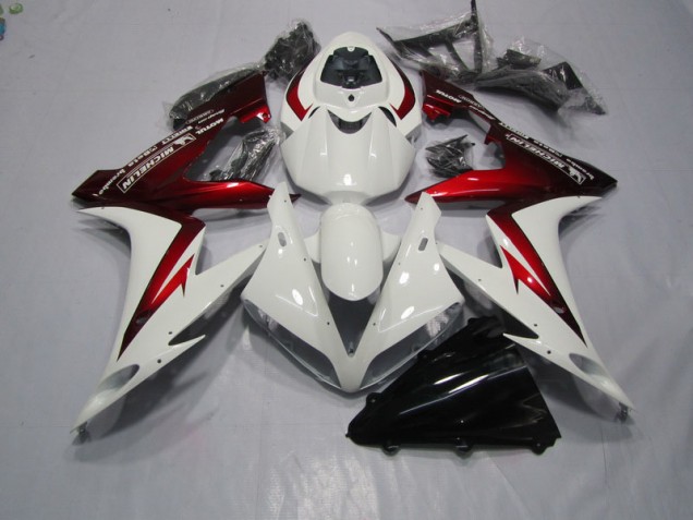 Discount 2004-2005 White Red Honda CBR1000RR Motorcycle Fairing Kits UK