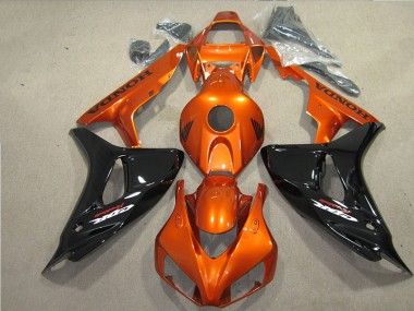 Discount 2006-2007 Black Orange Fireblade Honda CBR1000RR Motorbike Fairing UK