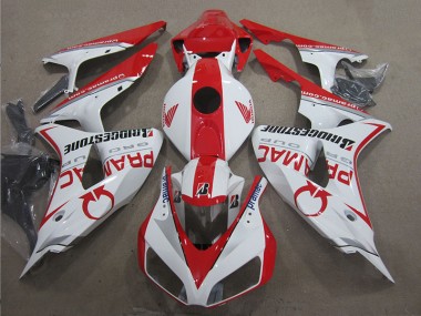 Discount 2006-2007 White Red PRAMAC Honda CBR1000RR Moto Fairings UK