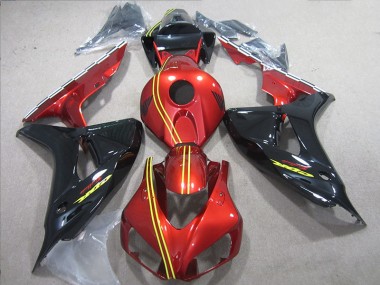 Discount 2006-2007 Black Red Yellow Honda CBR1000RR Motorcycle Replacement Fairings UK