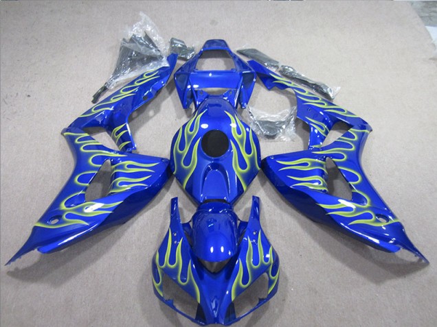 Discount 2006-2007 Blue Green Flame Honda CBR1000RR Motorcycle Fairings UK Discount 2006-2007 Blue Green Flame Honda CBR1000RR Motorcycle Fairings UK