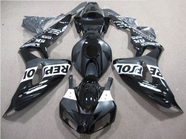 Discount 2006-2007 Black Repsol Honda CBR1000RR Motorcycle Fairing Kits UK