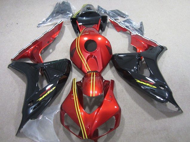 Discount 2006-2007 Black Red Yellow Honda CBR1000RR Motorcycle Fairing Kit UK