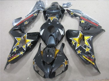 Discount 2006-2007 Black Yellow ENERGY DRINK Honda CBR1000RR Bike Fairing UK
