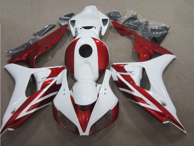 Discount 2006-2007 Red White Honda CBR1000RR Motor Bike Fairings UK