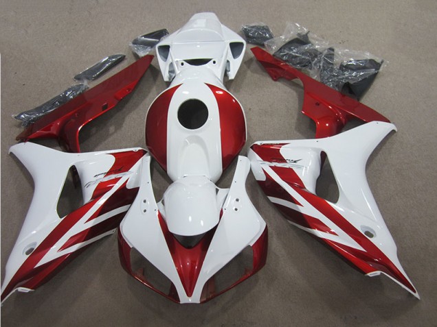 Discount 2006-2007 Red White Honda CBR1000RR Motor Bike Fairings UK