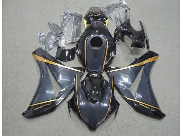 Discount 2008-2011 Black Gold Fireblade Honda CBR1000RR Motorbike Fairing Kits UK Discount 2008-2011 Black Gold Fireblade Honda CBR1000RR Motorbike Fairing Kits UK