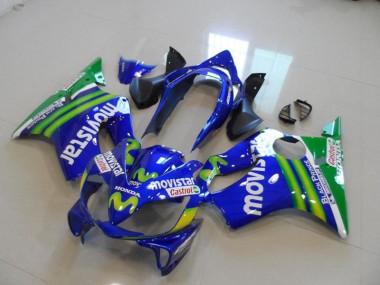Discount 2004-2007 Blue Movistar Castrol Honda CBR600 F4i Bike Fairings UK