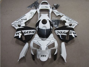 Discount 2003-2004 White Black Repsol Honda CBR600RR Motorbike Fairing UK
