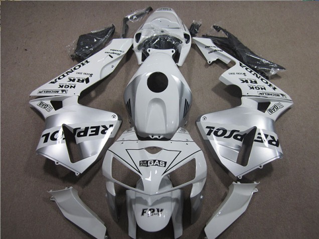 Discount 2005-2006 White Black Repsol Honda CBR600RR Motorcyle Fairings UK Discount 2005-2006 White Black Repsol Honda CBR600RR Motorcyle Fairings UK