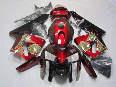 Discount 2005-2006 Black Red Honda CBR600RR Motorbike Fairings UK