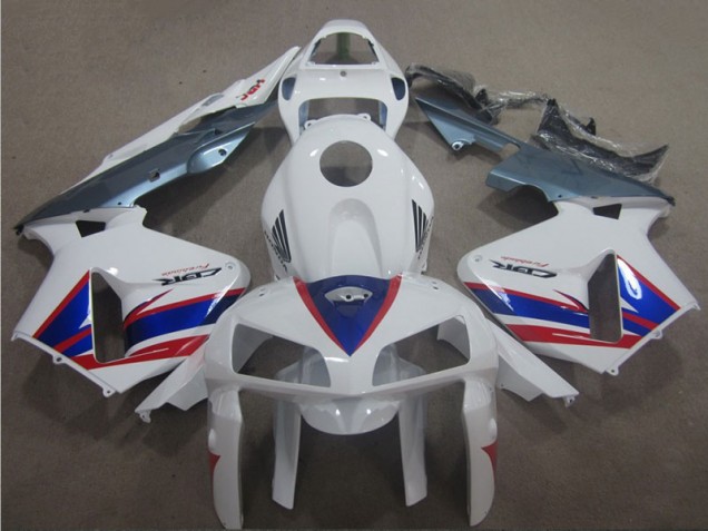 Discount 2005-2006 White Blue Red Honda CBR600RR Motorcycle Fairing UK Discount 2005-2006 White Blue Red Honda CBR600RR Motorcycle Fairing UK