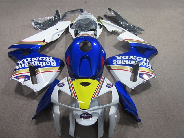 Discount 2005-2006 Blue White Rothmans Honda CBR600RR Moto Fairings UK Discount 2005-2006 Blue White Rothmans Honda CBR600RR Moto Fairings UK