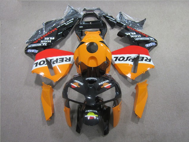 Discount 2005-2006 Orange Black Repsol Honda CBR600RR Motorcyle Fairings UK Discount 2005-2006 Orange Black Repsol Honda CBR600RR Motorcyle Fairings UK