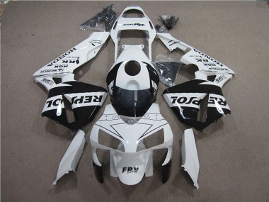 Discount 2005-2006 White Black Repsol Honda CBR600RR Motorcylce Fairings UK