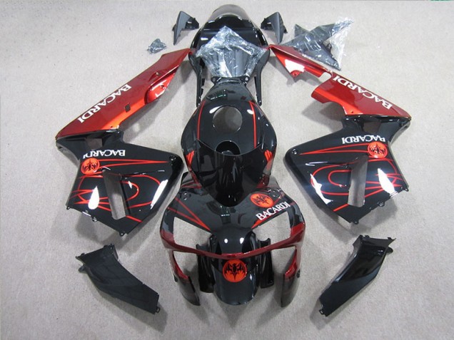 Discount 2005-2006 Black Red BACARDI Honda CBR600RR Motorcycle Fairings UK Discount 2005-2006 Black Red BACARDI Honda CBR600RR Motorcycle Fairings UK