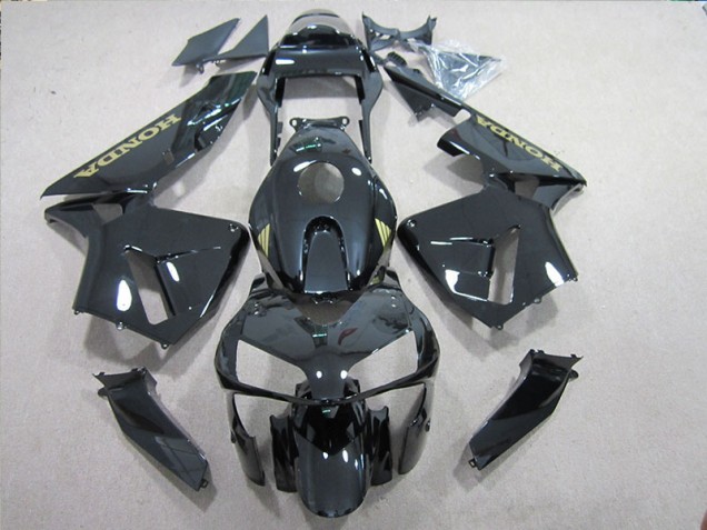 Discount 2005-2006 Black Gold Decal Honda CBR600RR Motorbike Fairings UK
