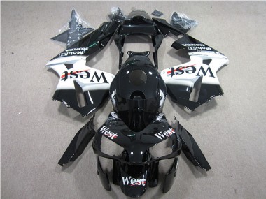 Discount 2005-2006 Black White West Honda CBR600RR Bike Fairing UK
