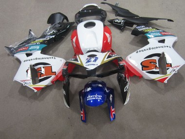 Discount 2005-2006 White Blue 27 Honda CBR600RR Replacement Motorcycle Fairings UK