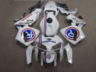 Discount 2005-2006 White Blue Repsol Honda CBR600RR Bike Fairing Kit UK