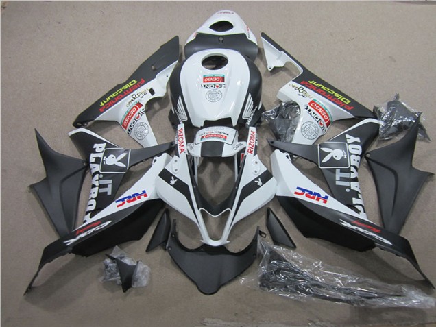 Discount 2007-2008 Black White HRC Honda CBR600RR Motorcycle Fairing Kits UK Discount 2007-2008 Black White HRC Honda CBR600RR Motorcycle Fairing Kits UK