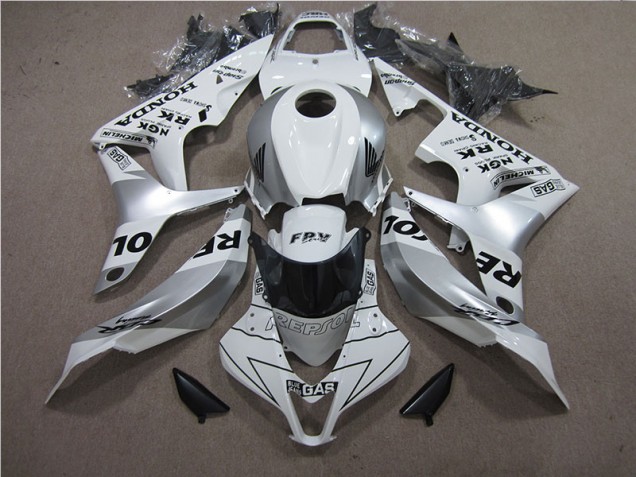 Discount 2007-2008 Silver Repsol Honda CBR600RR Bike Fairings UK