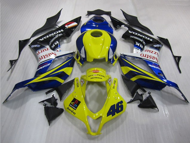 Discount 2007-2008 Yellow Blue 46 Honda CBR600RR Motorbike Fairing UK Discount 2007-2008 Yellow Blue 46 Honda CBR600RR Motorbike Fairing UK